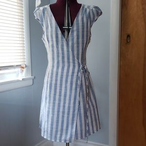 Carolina Clothing Company striped wrap dress